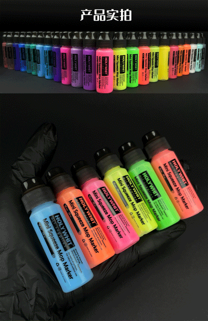 20ml Mini Graffiti Flow Pen Paint Signature Pen Round Tip Waterproof Marker With Ink Art Supplies Fluorescent Painting Writing