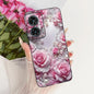 Case For Motorola Edge 50 Fusion Cover XT2429-1 Popular Flower Soft Black Silicone Phone Cases For Motorola G96 5G MotoG96 Funda