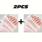 16Tips White French Semi-Cured Gel Nail Patch Sliders Full Cover Gel Nail Stickers For UV Lamp Adhesive Decals Manicure Patch #7