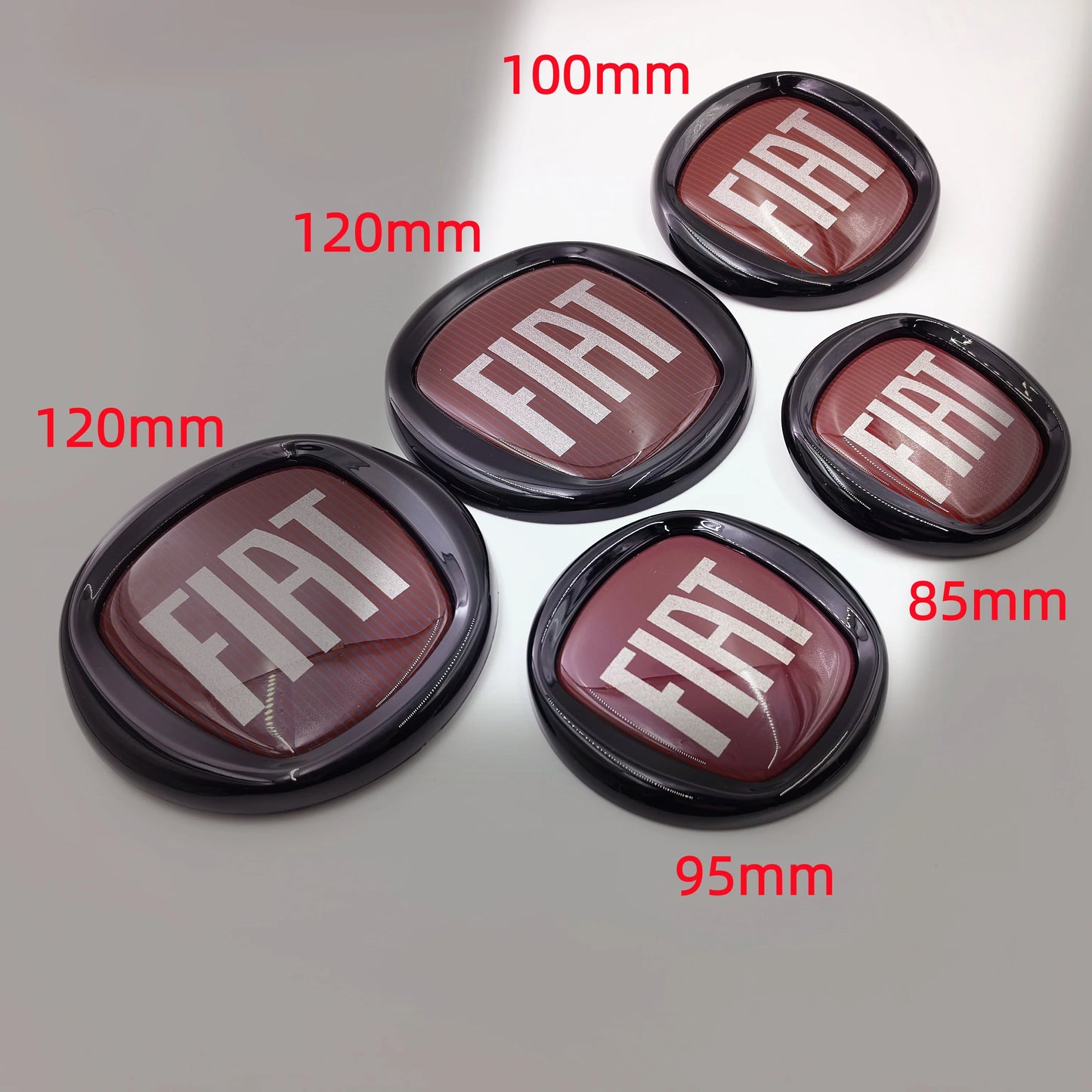 8.5/9.5/10/12cm 85/95/100/120mm car Emblem for FIAT Car Hood Front Rear Badge 2/3/4-Pin Emblem