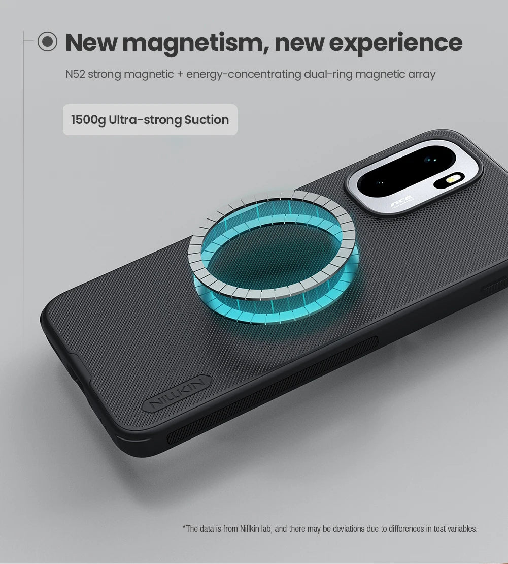 Nillkin For OnePlus 15R 5G Case for Magsafe Magnetic Frosted 360 Hard PC+TPU Soft Frame Back Cover Protection funda