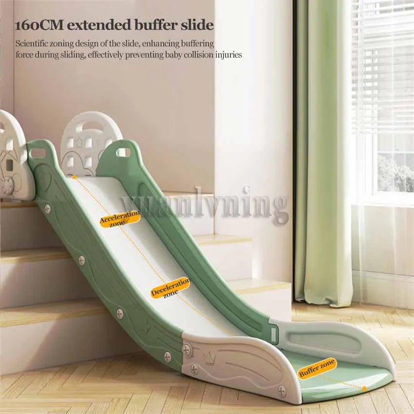 Foldable Kids Slide Adjustable Climbing Slide for Bed Sofa Stair Kids Toddler Slide Climber Toy Playground Playset Indoor