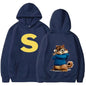 Cartoon Hoodie Alvin and The Chipmunks Green Red Navy Blue Shirt Camisa S/P Movie Promo Animation Long Sleeve Hoody Sweatshirts