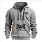 Fashion autumn and winter men's brand clothing multi-zipper design printed hoodie casual sweatshirt loose hooded jumper