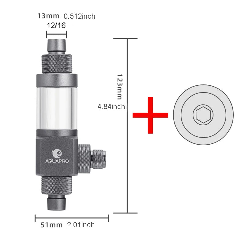 AQUAPRO External CO2 Atomizer Diffuser Sprayer Aquarium Fish Tanks Akvarium Filter Bucket Accessories Supplies Carbon Dioxide