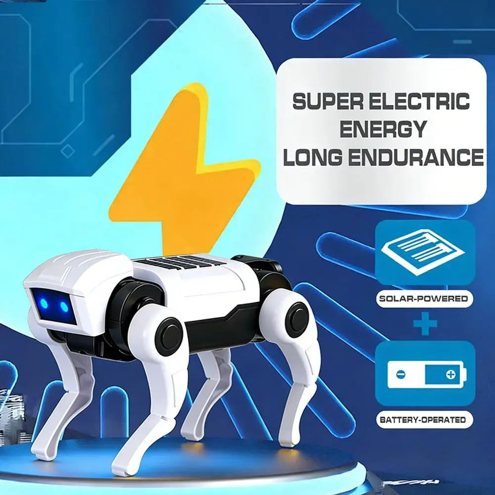 1-10PCS DIY Assembly RC Robot Dog Toy Remote Control Mechanical Robot Kit Science Teaching Model Electric Set Gift For Boys Kids