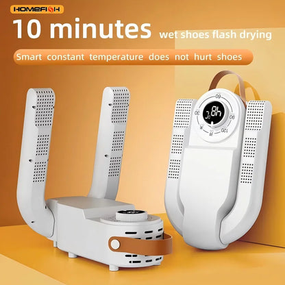 HOMEFISH Intelligent Shoe Dryer Quick Drying Deodorizing Sterilizing Adjustable Timer Household Shoe Warmer And Heater