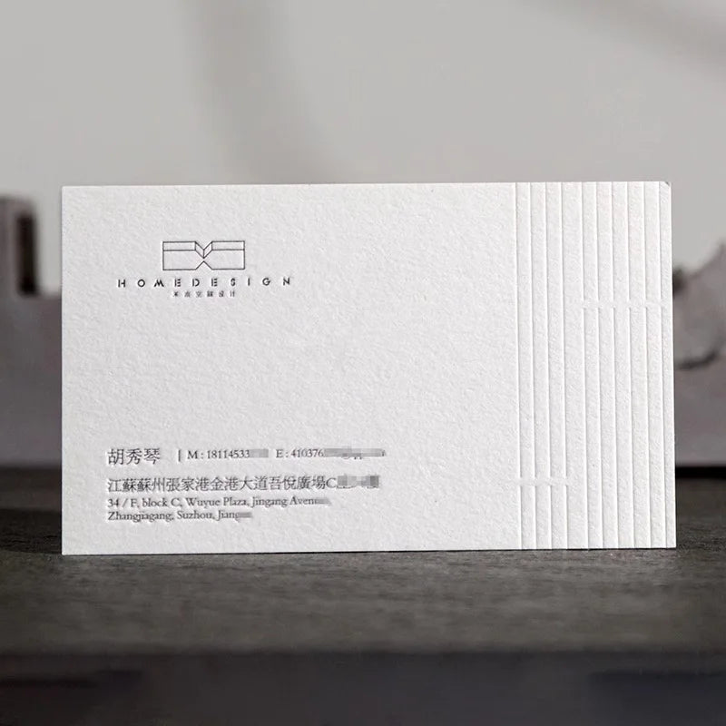Custom Business Card Black Card Hollowing Holographic Foil Design and Print Black Card Stock Foil Silver Foil Cal