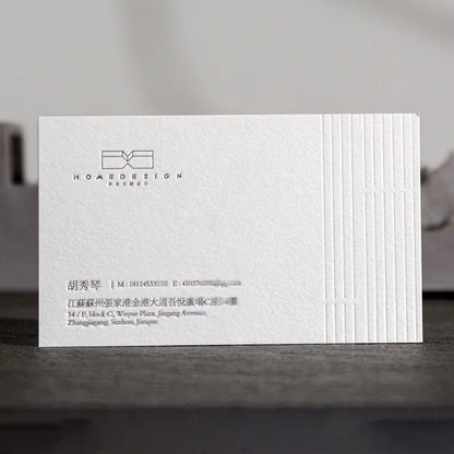 Custom Business Card Black Card Hollowing Holographic Foil Design and Print Black Card Stock Foil Silver Foil Cal
