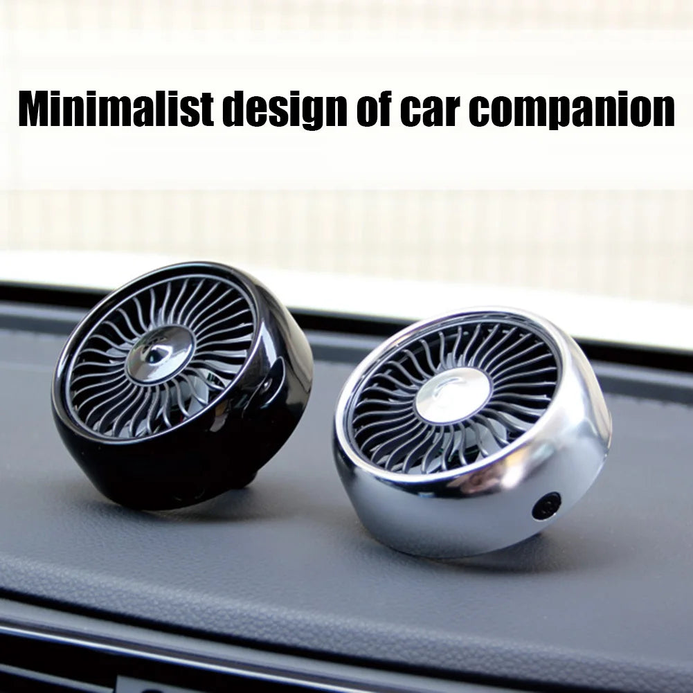 EAFC Car Fan USB Powered Electric Car Cooling Fan Portable 3 Speeds Strong Airflow Air Circulation Fan for Car Van Truck SUV
