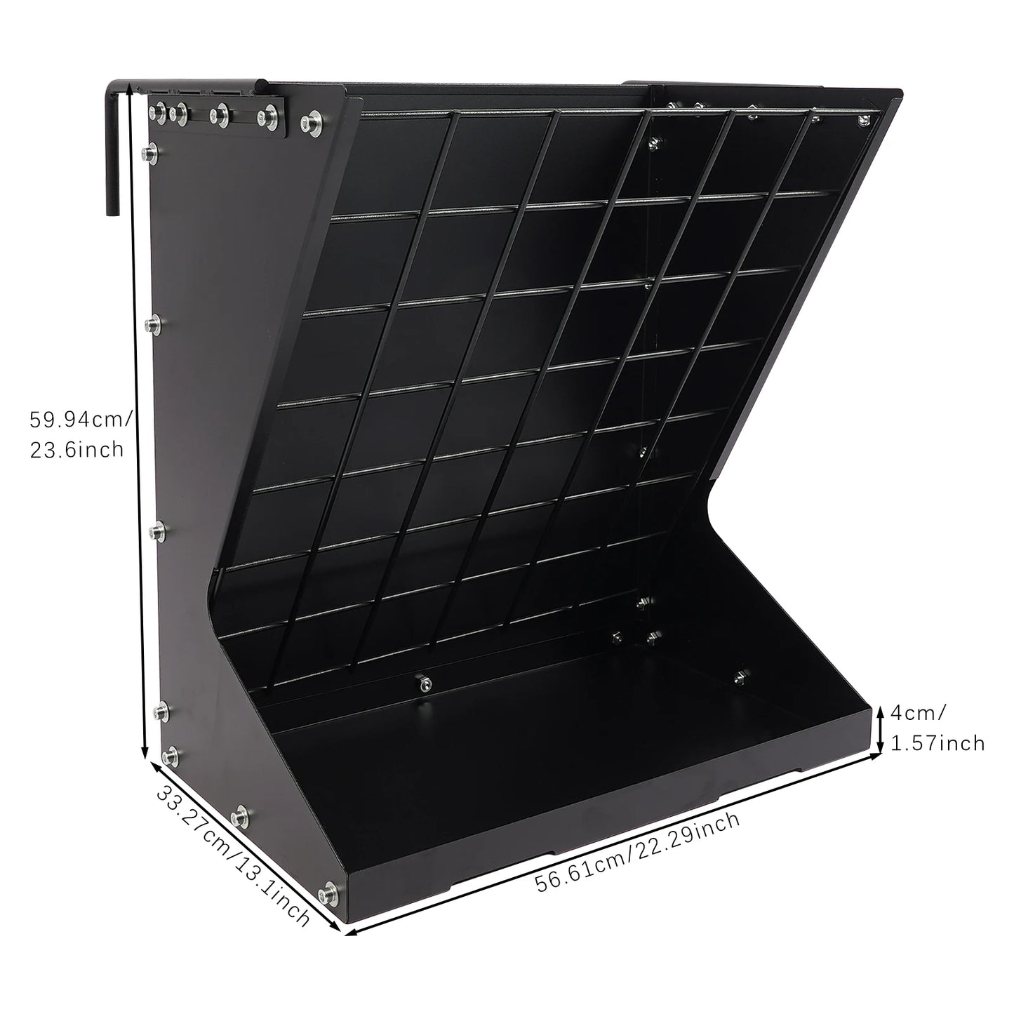 Heavy Duty Metal Country Manufacturing Wall Mount Combo Horse Feeder Goat Sheep Hay Rack Livestock Feeder Distance Adjustable