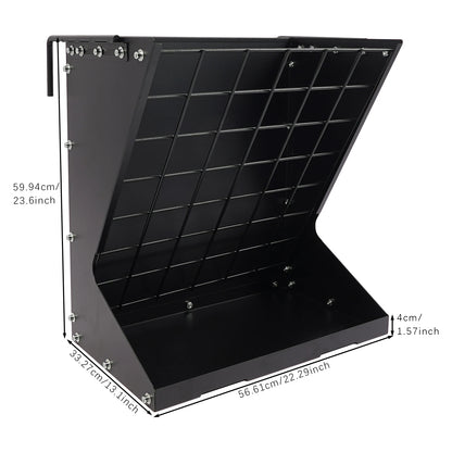 Heavy Duty Metal Country Manufacturing Wall Mount Combo Horse Feeder Goat Sheep Hay Rack Livestock Feeder Distance Adjustable