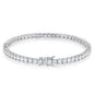Factory Price D VVS1 Moissanite Tennis Bracelet 925 Sterling Silver Single Row Classics with GRA Bracelets for Women Man Jewelry
