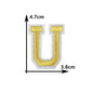 26 English gold letters Hot-melt adhesive ironing embroidery Patch DIY sewing decorative clothes patch