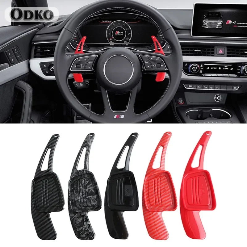 For Audi A3 A4L A5 A8 S3 S5 SQ5 Q7 R8 TT TTS Auto Steering Wheel Rear Shift Paddle Car Shift Equipment Semi Automatic Clutch Red
