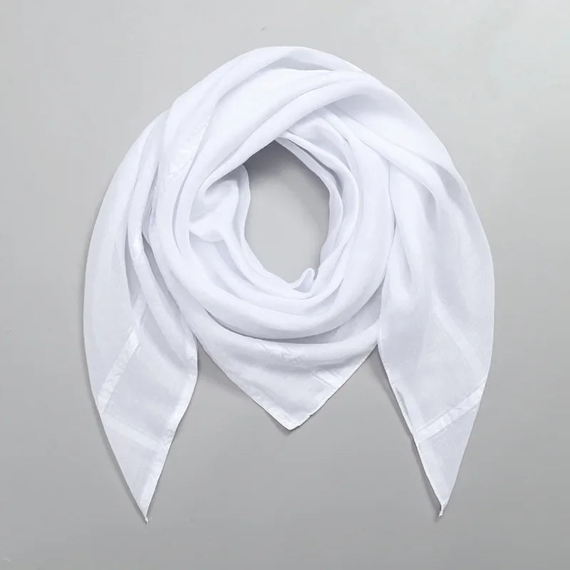 White Muslim Men Shemagh Scarf Traditional Islamic Headscarf Hijab Neck Wrap Headscarf Arab Keffiyeh Bandanas Kerchief 140*140cm