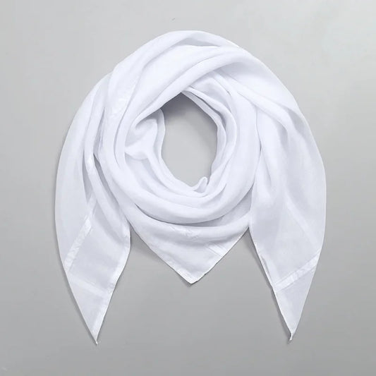 White Muslim Men Shemagh Scarf Traditional Islamic Headscarf Hijab Neck Wrap Headscarf Arab Keffiyeh Bandanas Kerchief 140*140cm