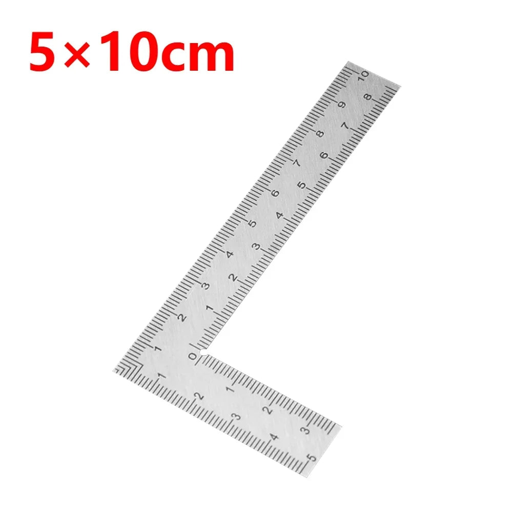 Mini Framing Ruler L Square Stainless Steel Right Angle Ruler Precision Measuring Layout Tool For Building Framing Gauges
