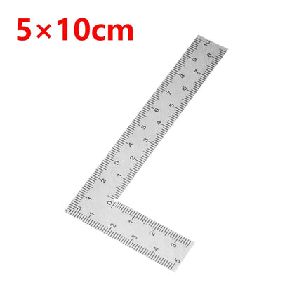 Mini Framing Ruler L Square Stainless Steel Right Angle Ruler Precision Measuring Layout Tool For Building Framing Gauges