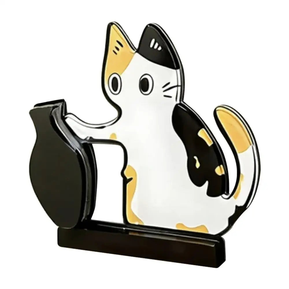 Cat Whisker Memorial Keepsake Acrylic Cute Wide Opening Cat Whisker Keepsake Vases for Refrigerators Washing Machines Bedroom