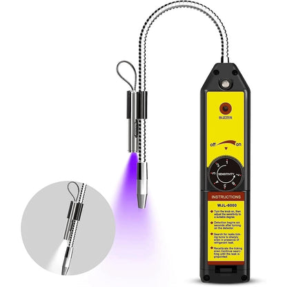 Refrigerant Leak Detector Kit for Air Conditioning Leak Detection, Halogen Gas Detector with UV Flashlight and Glasses