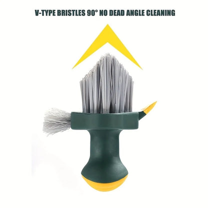2-In-1 Cleaning Brush, Multifunctional Crevice Brush, Floor Brush, Bathroom Corner Crevice, Toilet Cleaning Brush, 1 Piece