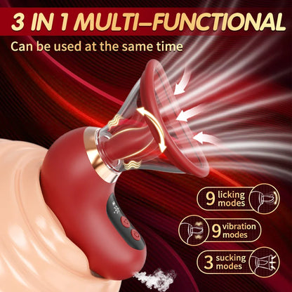 APP Control Clitoral Sucker Vibrator Tongue Licking Nipple Vagina Massager Clit Stimulator Female Masturbation Sex Toy for Women