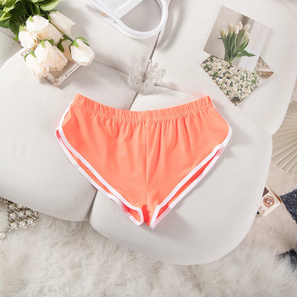 Sexy Running Elastic Sport Shorts Men's Summer Shorts Hot Pants Bar Nine Points Slim Fit Cotton Milk Silk Men's Fashion