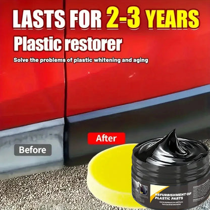 Car Interior Scratch Repair Paste, Interior and Exterior Plastic Polishing Wax for Leather, Tires, Steering Wheel.