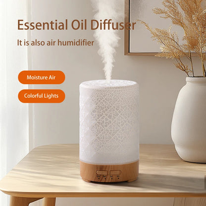 Essential Oil Aroma Diffuser Fragrance Cool Mist Difusor USB Powered Ultrasonic Air Humidifier with 7 Color LED Lights