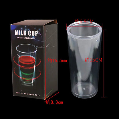 Magic Plastic Cup Magic Show Magic Tricks Prop Toy Sucking Milk Through Air Novel Creative Campus Class Theatrical Performance