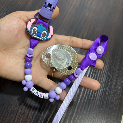 Kawaii Baby  pacifier Newborn pacifier Chain Clip Set Baby pacifier Baby Party Gift Newborn Bath Gift Baby car seat chain clip