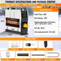 8KW 12V/220V All-in-One Diesel Heater, 0.16-0.52l/h, 8-36 ℃ Adjustable, LCD remove & Bluetooth APP, Portable for Camping RV