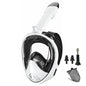 Full Face Snorkel Mask Silicone Diving Mask Full Dry Panoramic With Camera Holder Large Frame Swimming Goggles Set For Adults