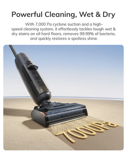 ILIFE W90 Pro Cordless Vacuum Cleaner Mop Wet & Dry, 7000Pa Suction, One Tap Self-Cleaning, Floor Washer, LED Display, Large Dual Water Tank, Upgraded W90