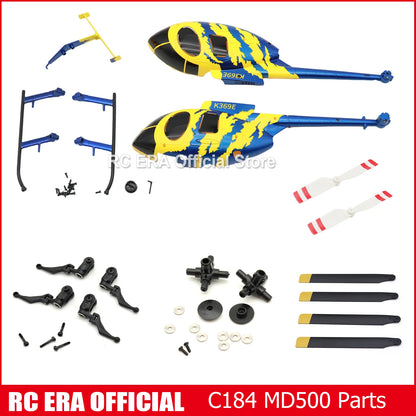RC ERA C184 Mini MD500 with Optical Flow Sensor Scale Micro RC Helicopters for Adults Beginner Remote Control Hobby Toys Gift