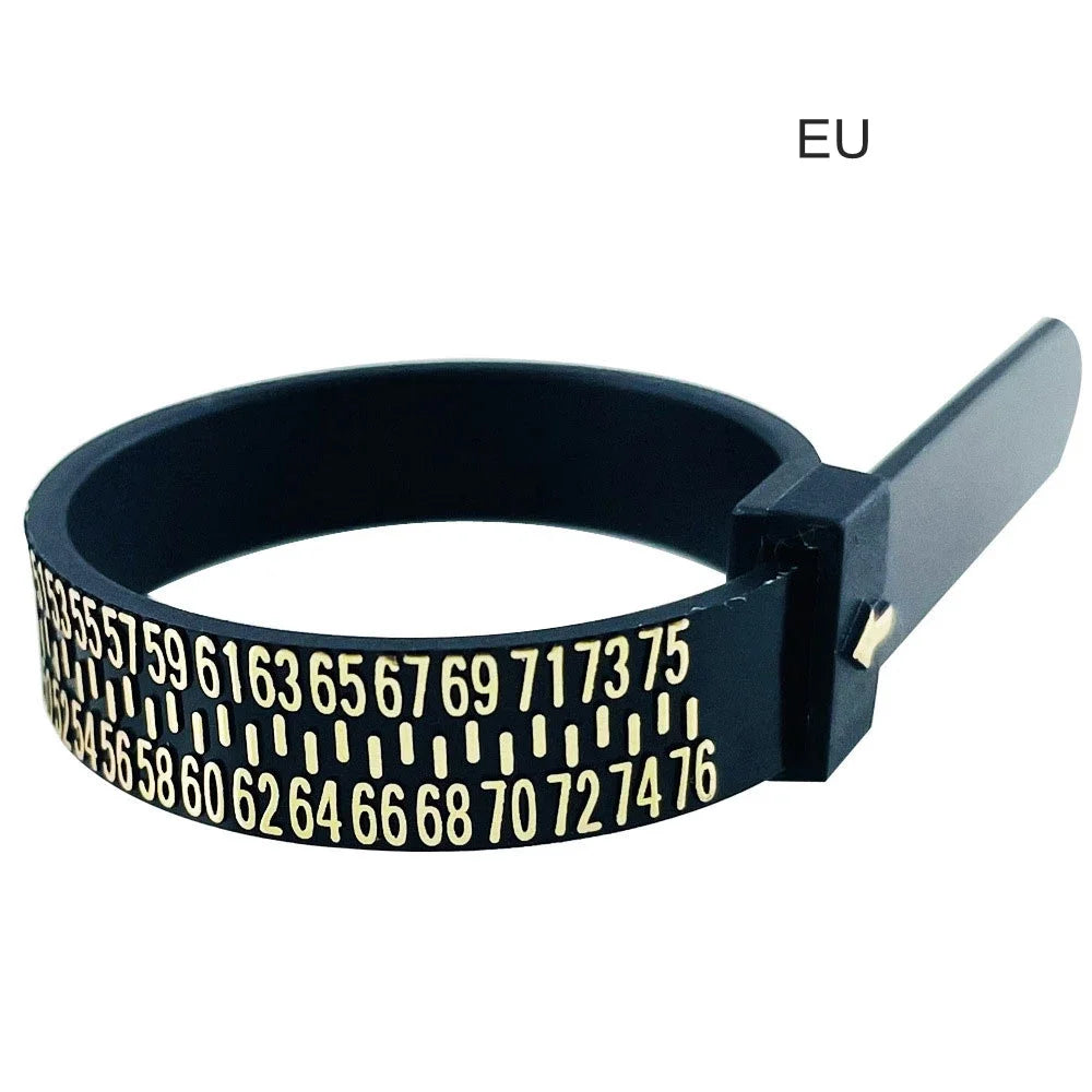 UK/US/EU/HK/JP Ring Sizer Finger Circumference Size Measurement Belt Measuring Reusable Finger Size Gauge Jewelry Sizing Tool