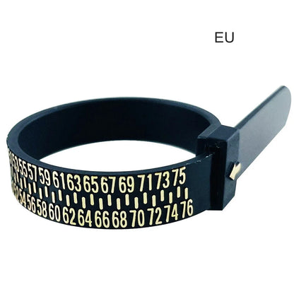 UK/US/EU/HK/JP Ring Sizer Finger Circumference Size Measurement Belt Measuring Reusable Finger Size Gauge Jewelry Sizing Tool