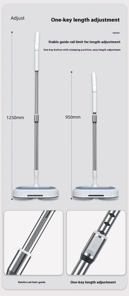 1 Wireless Rechargeable Water Spray Electric Mop, Easy To Operate, Suitable For Home Dormitory Office And Other Use