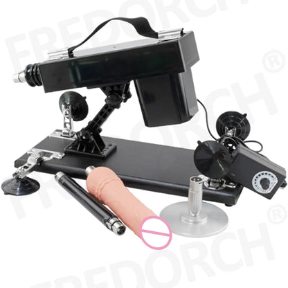 FREDORCH Upgraded Sex Machine for Women with Dildos Automatic Masturbation Machine Pump Gun Love Machine Couple Sex Toys