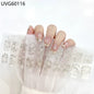 20/22Tips UV Semi cured Gel Nail Stickers Waterproof Long Lasting Full Gel Nail Wraps Press On Nail Decal DIY Manicure