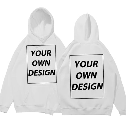 Customized DIY Print Men Woman Autumn Winter Hoodies Casual Classic Pullovers Simple Comfy Streetwear Soft Warm Sports Clothing