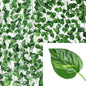 4/10M Artificial Plant Green Ivy Leaf Garland Fake Plant Creeper Hanging Vine Outdoor DIY Garden Wall Wedding Party Home Decor