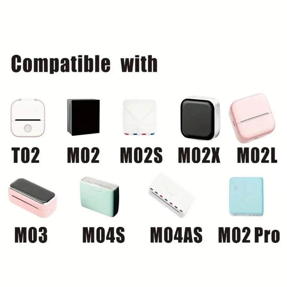 57mmx3.5M Holographic Thermal Paper Continuous Roll for M02/T02/A6 Printers - Silver Purple Gold Pink Blue Glitter Label DIY Mak