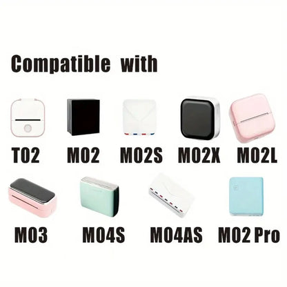 57mmx3.5M Holographic Thermal Paper Continuous Roll for M02/T02/A6 Printers - Silver Purple Gold Pink Blue Glitter Label DIY Mak