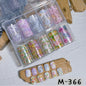 10Rolls Plaid Thousand-Bird Bow  Stars Nail Foils Transfer Paper  Nail Art Stickers  Manicure Set Decal  Nails Decoration