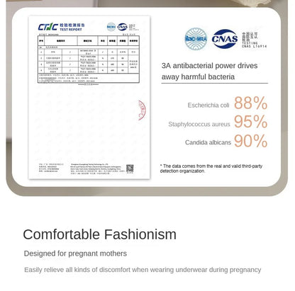 3PCS Soft Briefs V-shaped Abdominal Support Underpanties Pregnancy Childbirth Female Underwear Pregnant Woman Women's Panties