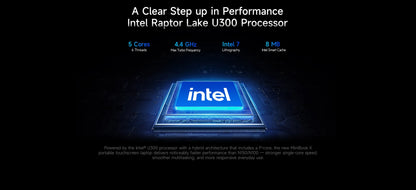 CHUWI MiniBook X Laptop Tablet PC 2 In 1 16GB 512G SSD Intel U300/N150 10.51 Inch FHD IPS Screen 1920*1200 Windows 11 Notebook
