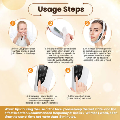 V Shaped Face Beauty Device Firming Facial Lifting Massager Double Chin Removal V-Face Line Lift Belt Facial Beauty Instrument