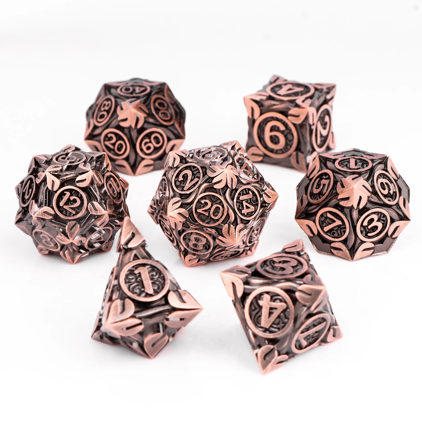 7pcs DND Metal Dice Set MTR Polyhedral Dice for Dungeons And Dragons Role Playing Games D&D Dice Set Dnd Gifts